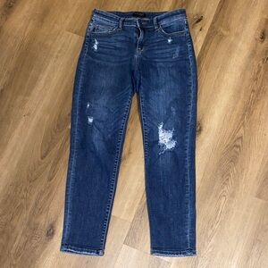 Judy Blue Dark Wash Distressed Jeans